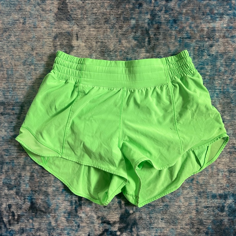 Lululemon Athletica Green Hotty Hot High Rise Shorts